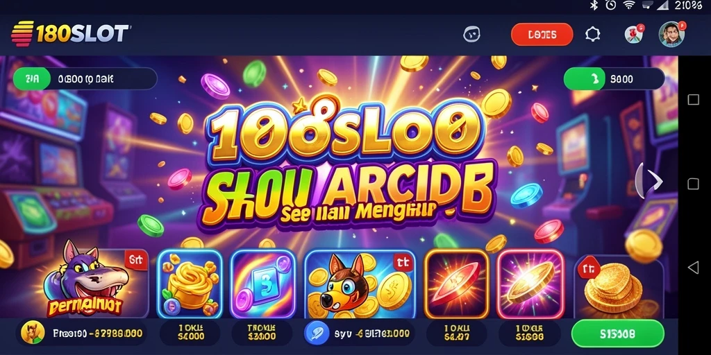 Tampilan gameplay 180SLOT yang mengasyikkan dan penuh warna.