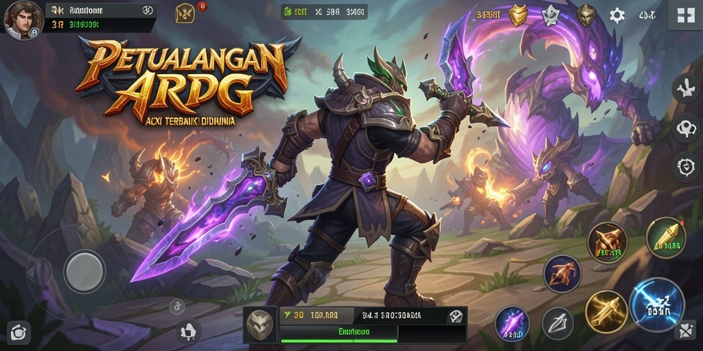 Screenshot menampilkan aksi pertarungan seru dalam 34R.
