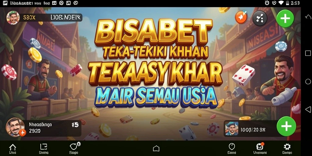Tampilan gameplay BISABET saat menyelesaikan teka-teki seru.