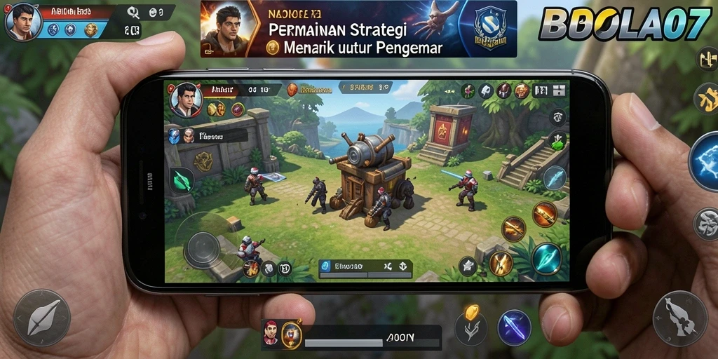 Screenshot gameplay <strong>BOLA07</strong> menampilkan momen strategis yang intens.
