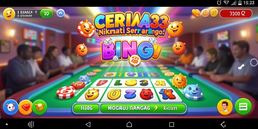 Tampilan gameplay Bingo seru dan interaktif di CERIA33.