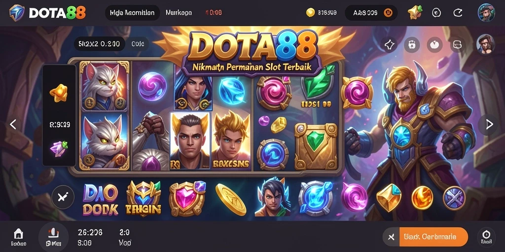 Tampilan gameplay DOTA88 yang menakjubkan dengan berbagai pilihan mesin slot.
