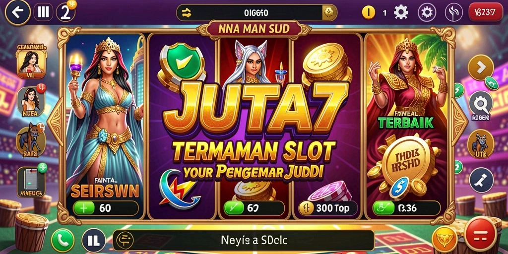 Tampilan menarik dari gameplay Slot JUTA7 yang mendebarkan.