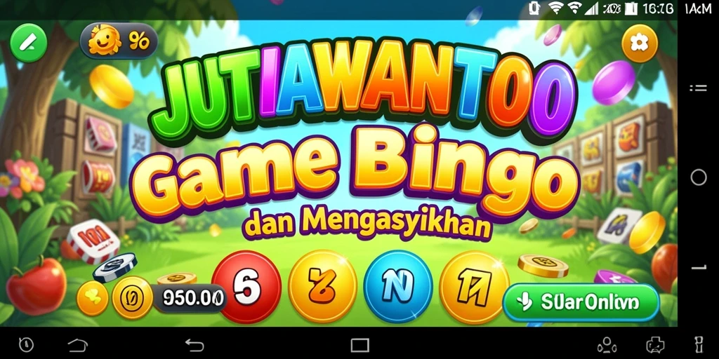 Screenshot utama JUTAWANTOTO yang menampilkan gameplay Bingo yang mengasyikkan.