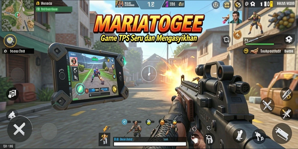 Tampilan gameplay MARIATOGEL dengan aksi menegangkan dan grafis tinggi.