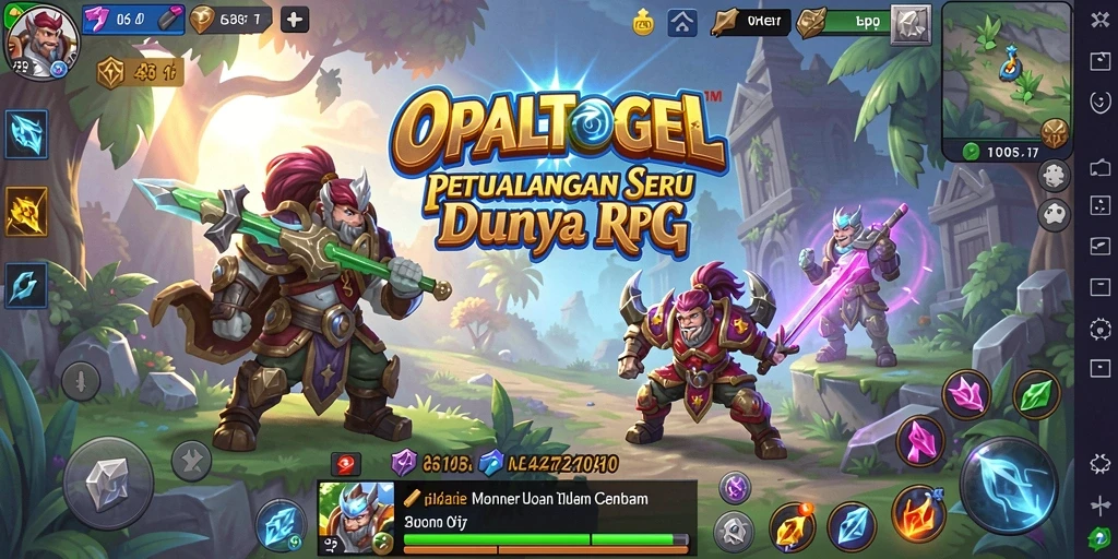 Screenshot dari gameplay OPALTOGEL menunjukkan petualangan seru dalam dunia RPG.