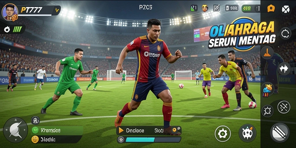 Screenshot PT777 menunjukkan aksi menyeru dalam pertandingan olahraga.
