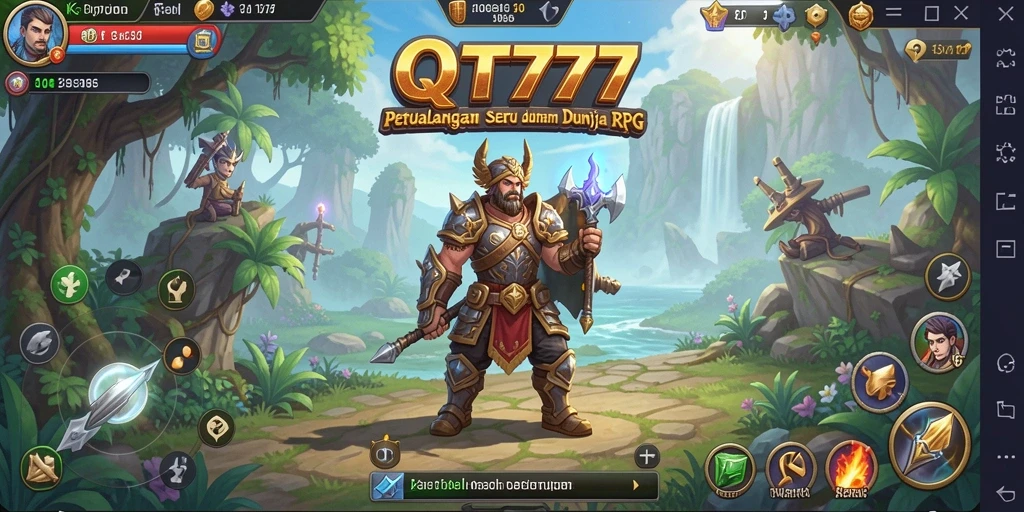 Tampilan gameplay QT777 yang menakjubkan dengan pertarungan yang dinamis.