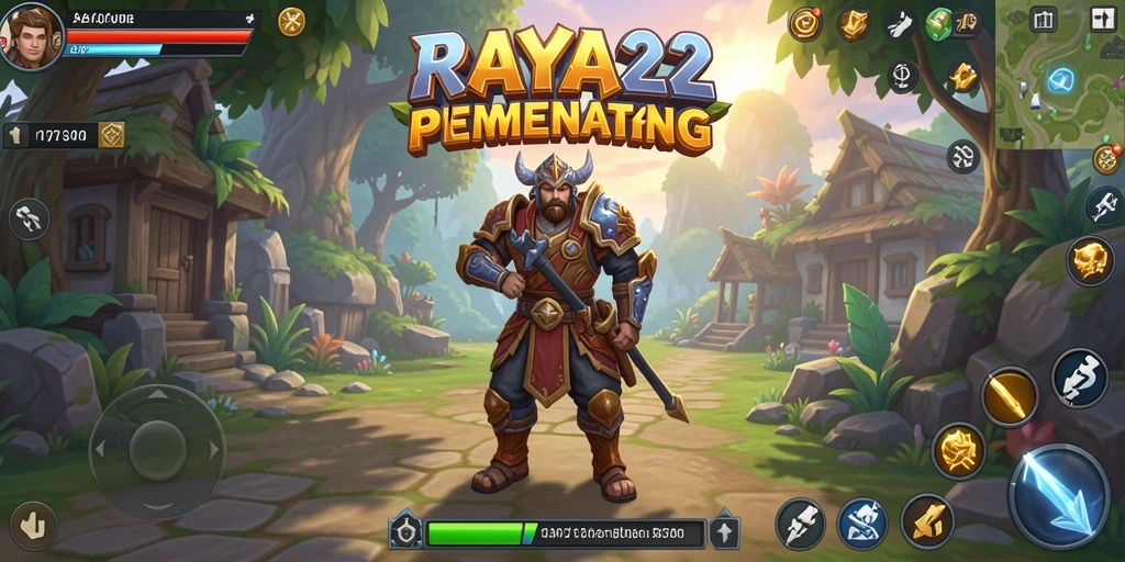 Tangkapan layar menunjukkan gameplay menegangkan RAYA22.