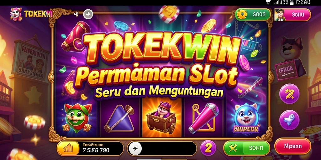 Tangkapan layar gameplay TOKEKWIN yang menarik dan penuh warna.