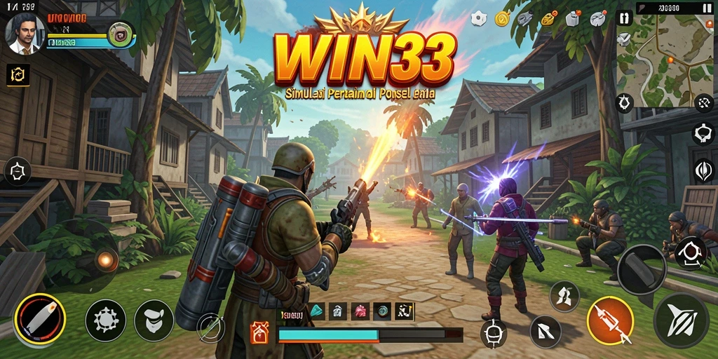 Tampilan gameplay yang menakjubkan dan interaktif dari WIN33.