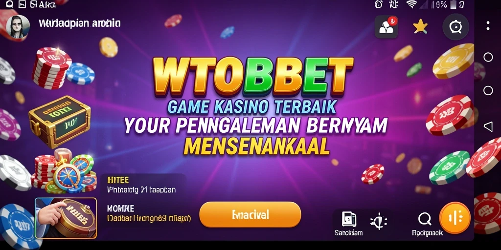 Tampilan gameplay menarik dari WTOBET yang membawa suasana Kasino langsung ke perangkat Anda.